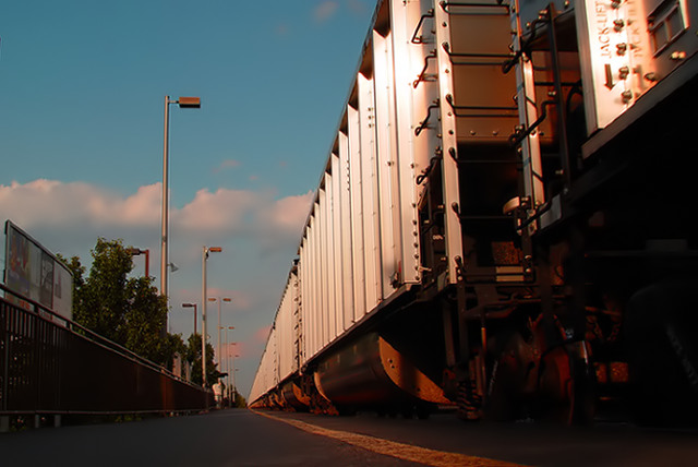 Long Train Near Dusk