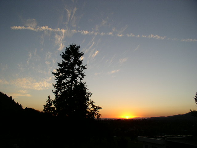 cemetery sunset