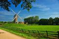 Windmill at the open air museum in Bokrijk Belgium.