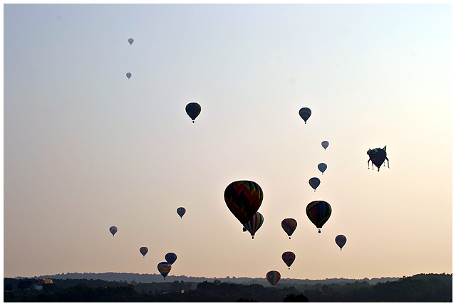 Dansville, NY during the Festival of Balloons