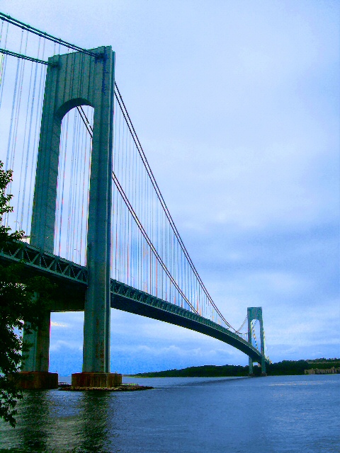 The Verrazano Bridge and Narrows