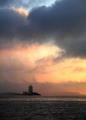 lighthouse at dawn