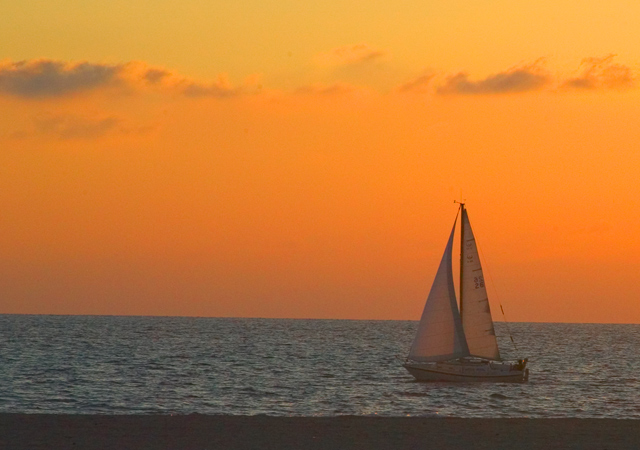 Sailing in Sunset