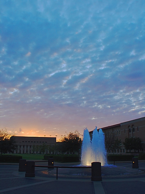 Fountain at Sunset