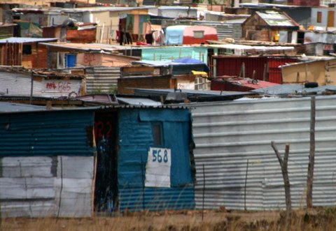 Shacks in South Africa