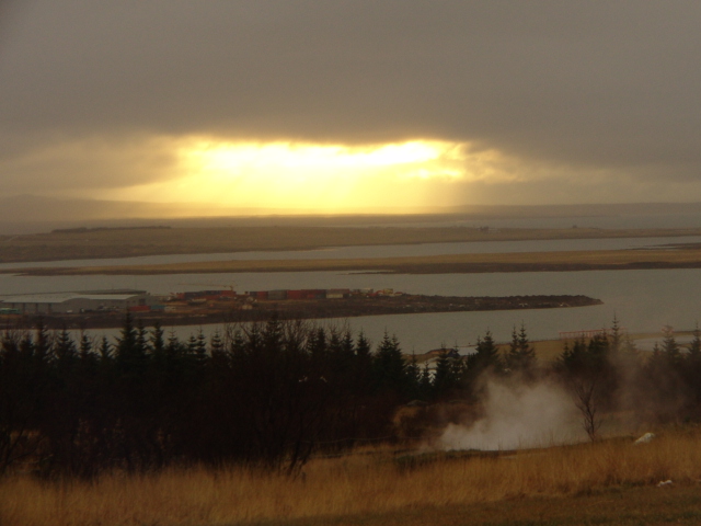 Amazing how strongly the sun can break through thick clouds.