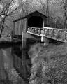 Sugar Creek Covered Bridge B/W Study