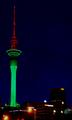 Auckland "Hypodermic" Sky Tower Lit for Chrismas