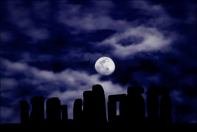 Moonrise Over Stonehenge