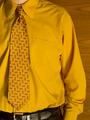 Smitty's wearing his yellow shirt. Must be Wednesday.