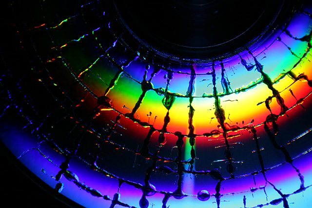 Broken CD Surface