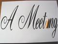 Pencil in a meeting