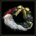 Ceramic Santa Wreath