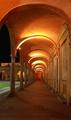 Silence at night in the cloister