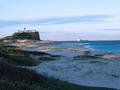 Newcastle Lighthouse at dusk