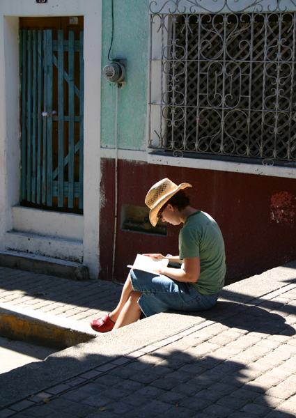 Woman Reading in the Sun