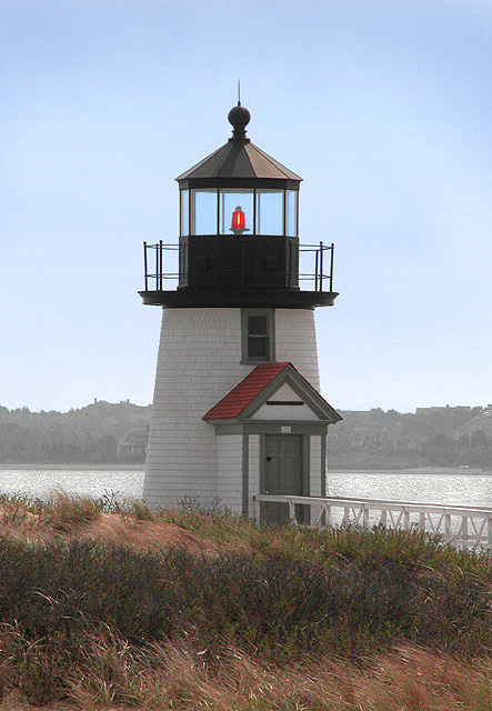 Hazy Afternoon — Brant Point Light, Nantucket Town