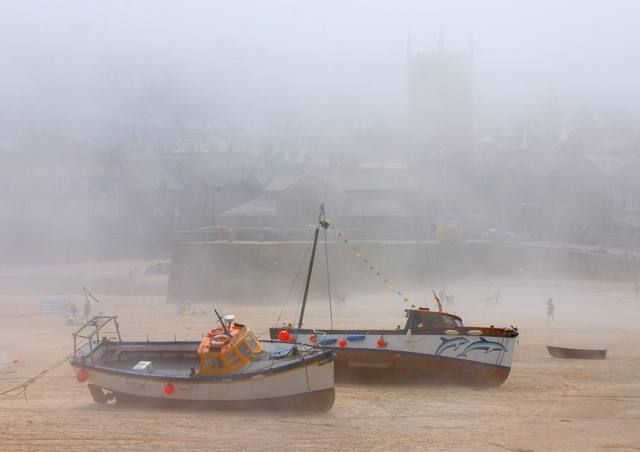 Sea Mist  At Low Tide