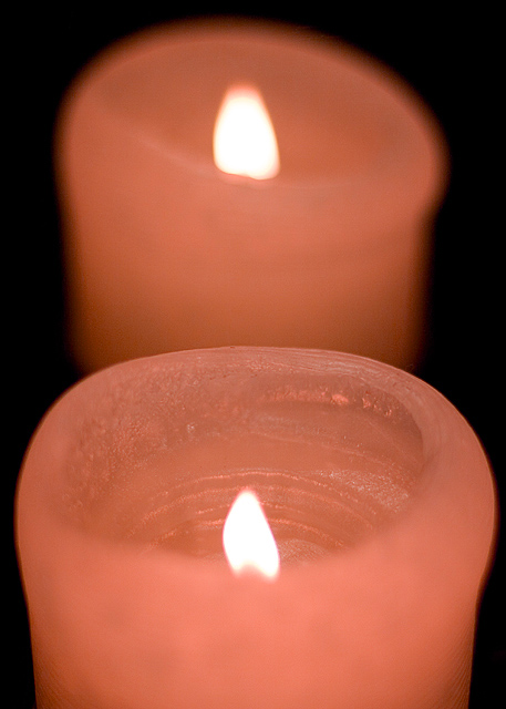 Soft Red Candles