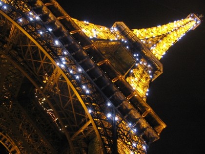 Man on the Eiffel Tower