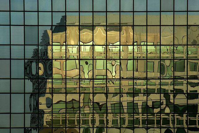 mirror and image - two buildings looking at each other