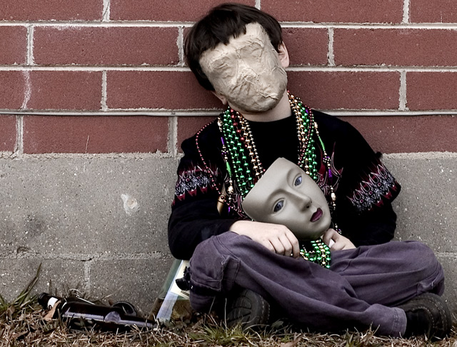 Hard Night Out,  Early Morning in an Alley  Mardi Gras unmasked