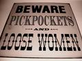 "Western" sign