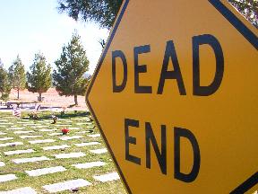 CEMETARY ROAD SIGN