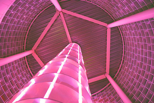 Pink Abstract  -  (Looking up in the Entrance at Big Boy)