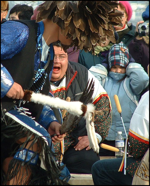 Thunderous voices & drums...Painful ears.