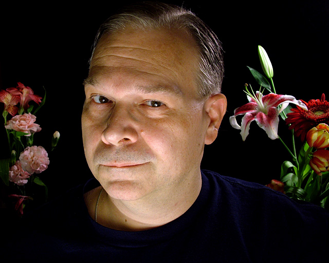 Self Portrait with Flowers