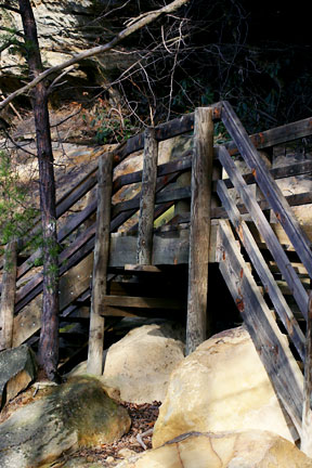 Footbridge at Natural Bridge State Park