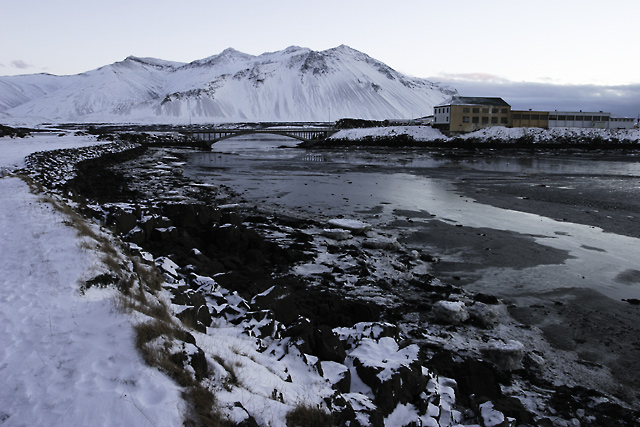 Bridge in Borgarnes Iceland