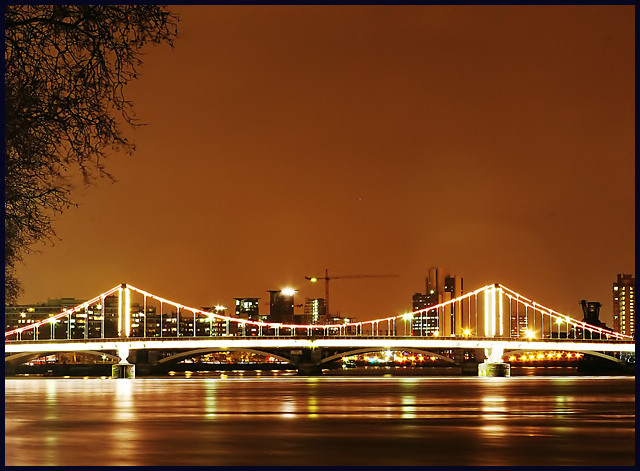 Chelsea Bridge and Skyline