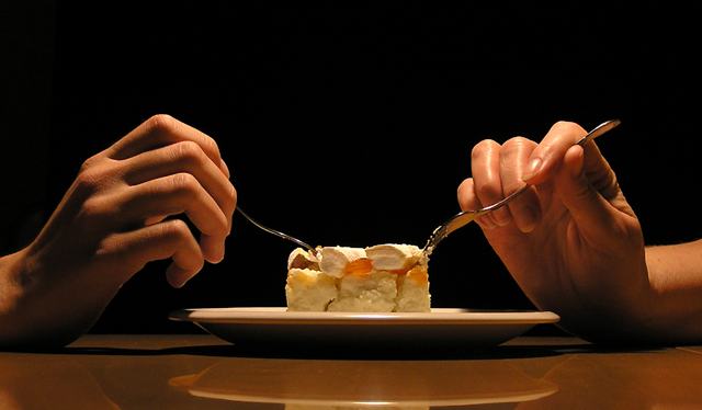 Sharing secrets, sharing the cake...