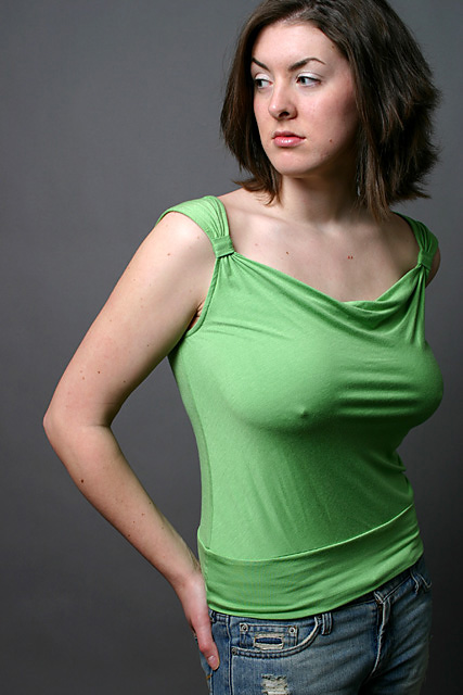 Girl in a Green Shirt