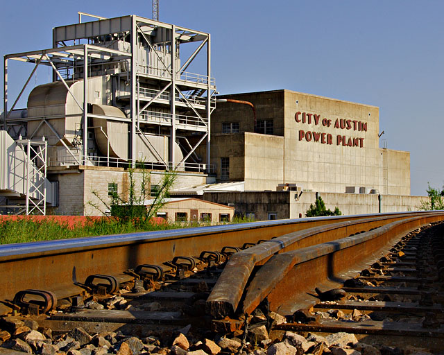 Sunset on  a Powerhouse