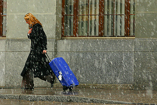 At the railway station