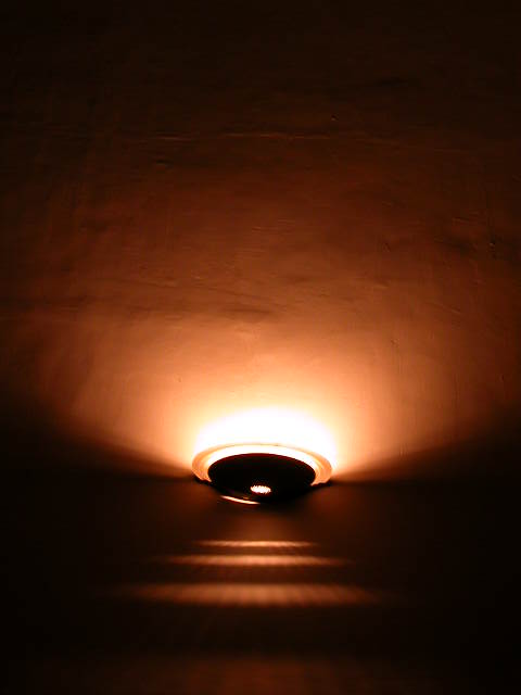 lamp on the white wall