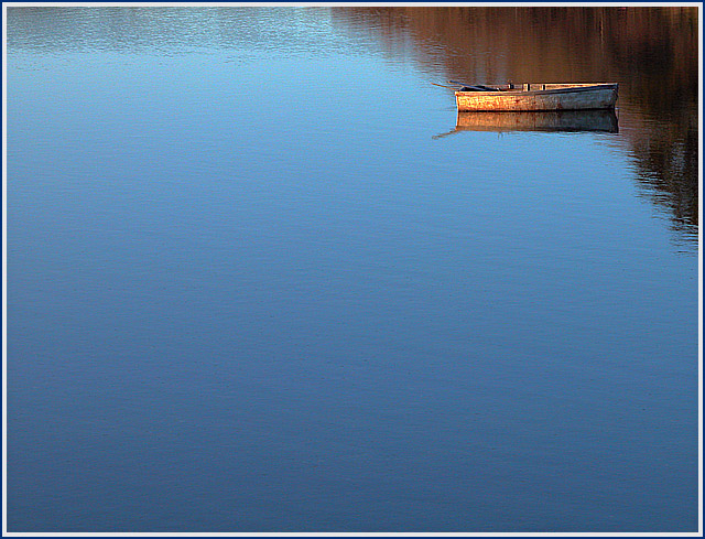 Skiff at Sunset — Stage Harbor