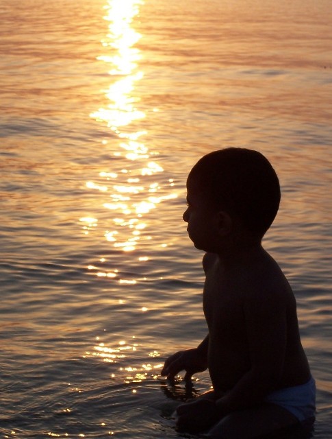 First time in the sea