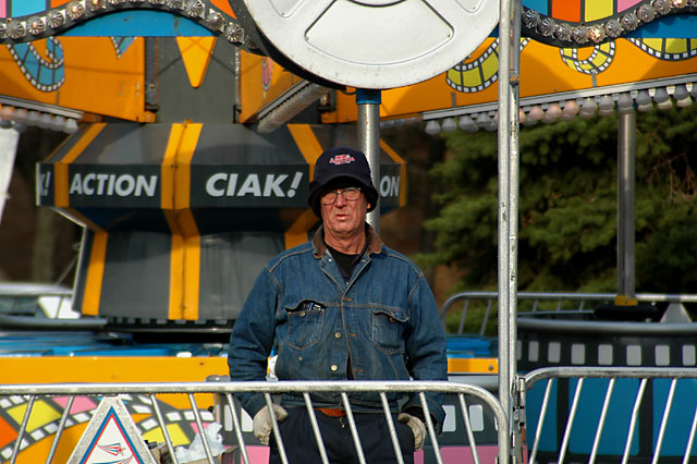 The sadness of a carnival worker