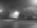 Sleepless window in a foggy night