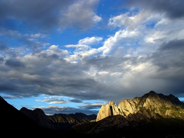 A View Of "La Huasteca" Mountains From School