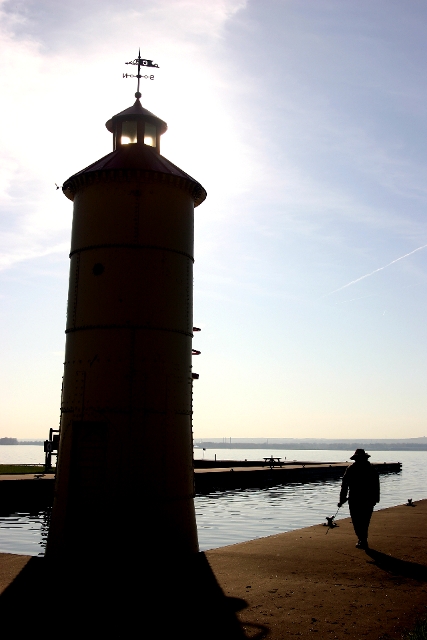 Fishing by the Lighthouse