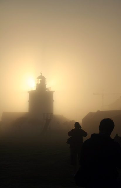 Photographers at dawn