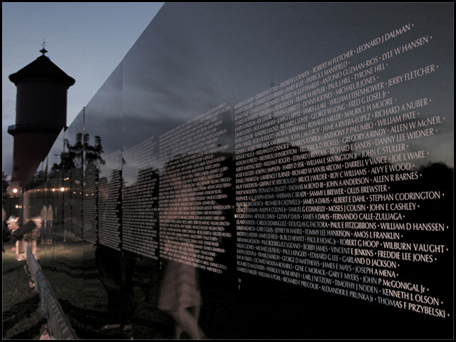 Reflective Silhouettes at The Wall