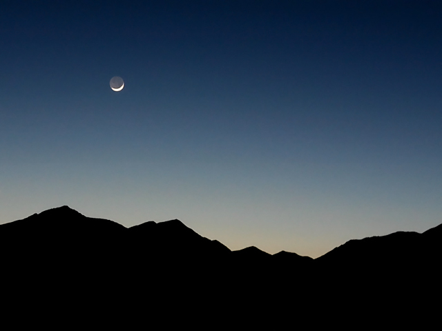 Moon Over Mountains