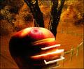 Surrealistic apple