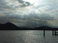 Dramatic lighting on the lake